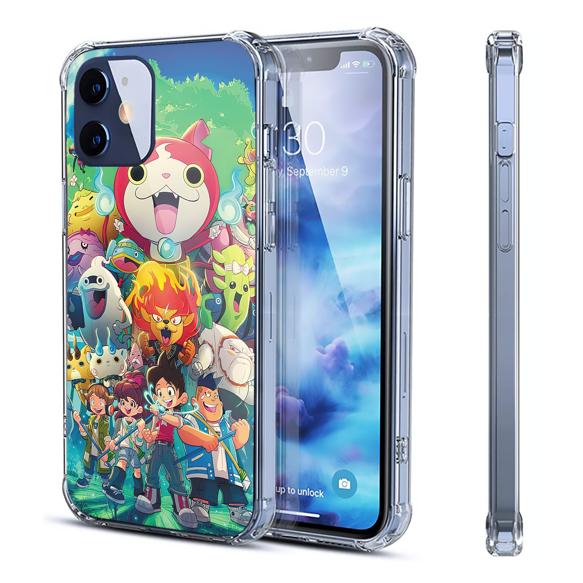 （画像用） 妖怪ウォッチ Yo-kai Watch 【iPhone 12シリーズ対応】透明スマホケース（クリアソフトケース）